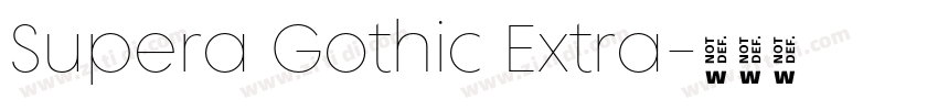 Supera Gothic Extra字体转换 Supera Gothic Extra字体转换